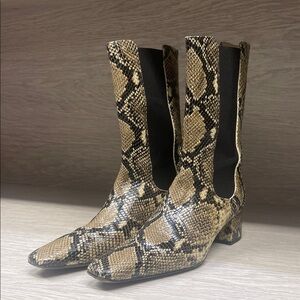 Nanushka Snake Print Boots
